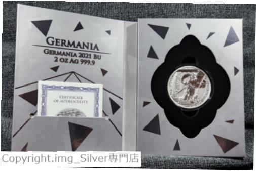 アンティークコイン コイン 金貨 銀貨 [送料無料] 2021 Germania 2 oz .9999 Silver 10 Mark with Blisterpack & COA-のサムネイル