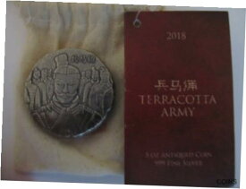 【極美品/品質保証書付】 アンティークコイン コイン 金貨 銀貨 [送料無料] 2018 Terracotta Army 5 Ounces.999 Fine Silver Coin Issued By Bank Of Fiji W/COA