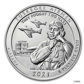 【極美品/品質保証書付】 アンティークコイン コイン 金貨 銀貨 [送料無料] 2021 Silver 5 oz ATB Tuskegee Airmen National Historic Site BU