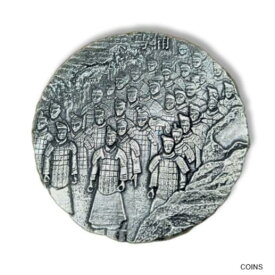 【極美品/品質保証書付】 アンティークコイン コイン 金貨 銀貨 [送料無料] 2020 Fiji Terracotta Army 5 Oz 999 Silver $2 Coin Antiqued