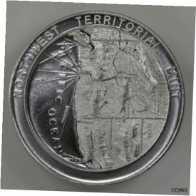 【極美品/品質保証書付】 アンティークコイン コイン 金貨 銀貨 [送料無料] Northwest Territorial Mint 1 Troy Ounce SILVER Round .999 Pacific Ocean Oz