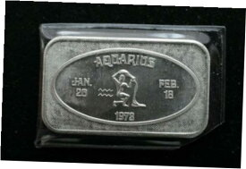 【極美品/品質保証書付】 アンティークコイン コイン 金貨 銀貨 [送料無料] KAPPYSCOINS G3522 1973 ZODIAC AQUARIUS LIMITED ED USSC SILVER OZ ART BAR