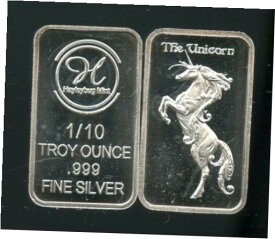 【極美品/品質保証書付】 アンティークコイン コイン 金貨 銀貨 [送料無料] Hayley Bug Mint Unicorn Fantasy & Myth Series 1/10th OZ .999 Fine silver Bar