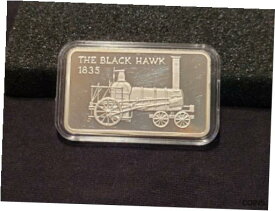 【極美品/品質保証書付】 アンティークコイン コイン 金貨 銀貨 [送料無料] 1835 The Black Hawk Vintage Train .999 Pure Silver Bar 1 ounce Mt Everest Mint