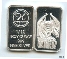 【極美品/品質保証書付】 アンティークコイン コイン 金貨 銀貨 [送料無料] Hayley Bug Mint Manticore Fantasy & Myth Series 1/10th OZ .999 Fine silver Bar