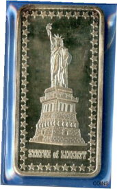 【極美品/品質保証書付】 アンティークコイン コイン 金貨 銀貨 [送料無料] 1 oz .999 Silver Bar Statue of Liberty Wonders of America II Hamilton Mint