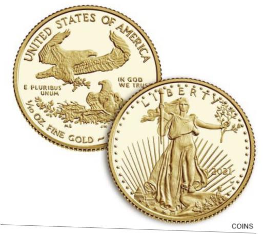 アンティークコイン コイン 金貨 銀貨 [送料無料] In Hand!! American Eagle 2021 1/10 Oz Gold Two-Coin Set Designer Edition 21XK