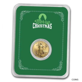 【極美品/品質保証書付】 アンティークコイン コイン 金貨 銀貨 [送料無料] 2022 1/10 oz American Gold Eagle - w/Elegant Merry Christmas Card - SKU#255192-