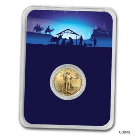 【極美品/品質保証書付】 アンティークコイン コイン 金貨 銀貨 [送料無料] 2022 1/10 oz American Gold Eagle - w/Starry Night Nativity Card - SKU#255193-