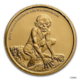 【極美品/品質保証書付】 アンティークコイン コイン 金貨 銀貨 [送料無料] 2022 1/4 oz Gold Coin $25 The Lord of the Rings: Gollum - SKU#252069