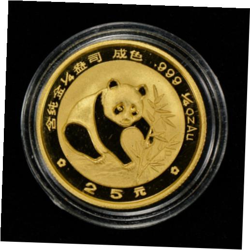 アンティークコイン コイン 金貨 銀貨 [送料無料] 1988 25 YUAN CHINA 1/4 oz GOLD PANDA COIN PROOF *OMP* - SKU-G1076 1