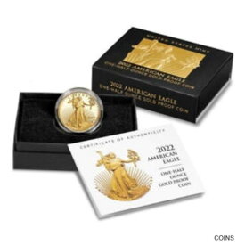 【極美品/品質保証書付】 アンティークコイン コイン 金貨 銀貨 [送料無料] American Eagle 2022 One-Half Ounce Gold Proof Coin - Ready to Ship