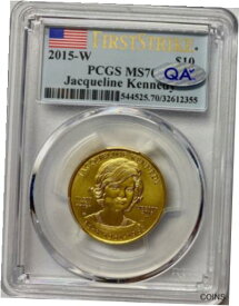 【極美品/品質保証書付】 アンティークコイン コイン 金貨 銀貨 [送料無料] 2015-W 1/2 oz Gold Jacqueline Kennedy PCGS MS70 FS QA
