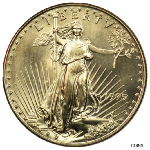 アンティークコイン 金貨 1995 $25 American Eagle 1/2oz Gold Coin Brilliant Uncirculated BU [送料無料] #gcf-wr-011924-784