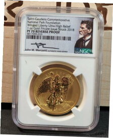 【極美品/品質保証書付】 アンティークコイン 金貨 2018 Saint Gaudens 1oz 999 Gold Coin NGC PF70 Reverse Proof Mercanti Sig RARE! [送料無料] #gct-wr-011926-1608