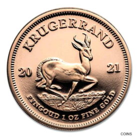 【極美品/品質保証書付】 アンティークコイン 金貨 2021 South Africa 1 oz Proof Gold Krugerrand - SKU#229146 [送料無料] #gof-wr-011926-2500