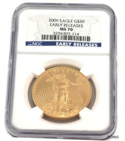【極美品/品質保証書付】 アンティークコイン 金貨 USA 1oz 2009 50 Dollar NGC Cert American Eagle Fine Gold Coin LIQUIDATION [送料無料] #gct-wr-011926-2513