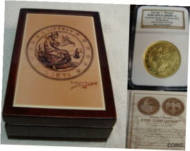 【極美品/品質保証書付】 アンティークコイン 金貨 2005 Struck George T Morgan 1876 $100 Gold Union 1oz Pure NGC Gem Unc. BOX & COA [送料無料] #got-wr-011926-3438
