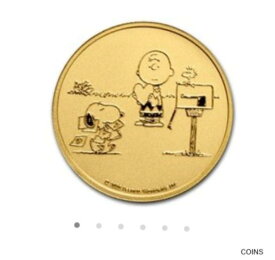 【極美品/品質保証書付】 アンティークコイン 金貨 Peanuts Snoopy and Charlie Brown Valentine .9999 1oz Gold coin only 100 Minted!! [送料無料] #gcf-wr-011926-3955