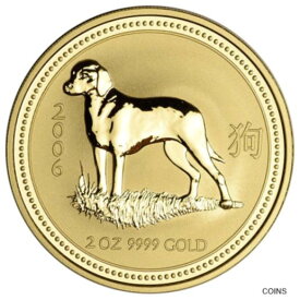 【極美品/品質保証書付】 アンティークコイン 金貨 2006 Australia Gold Lunar Series I Year of the Dog 2 oz $200 - BU [送料無料] #gof-wr-011927-47