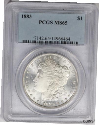  アンティークコイン コイン 金貨 銀貨  [送料無料] 1883-P PCGS Silver Morgan Dollar MS65 Mint State US Coin -White-