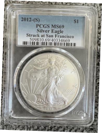 アンティークコイン コイン 金貨 銀貨 [送料無料] 2012-S 1 oz Silver American Eagle MS-69 PCGS