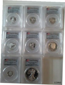 【極美品/品質保証書付】 アンティークコイン コイン 金貨 銀貨 [送料無料] 2018 S Limited Edition Silver Proof Set 8 Coins PCGS PR70 FIRST STRIKE