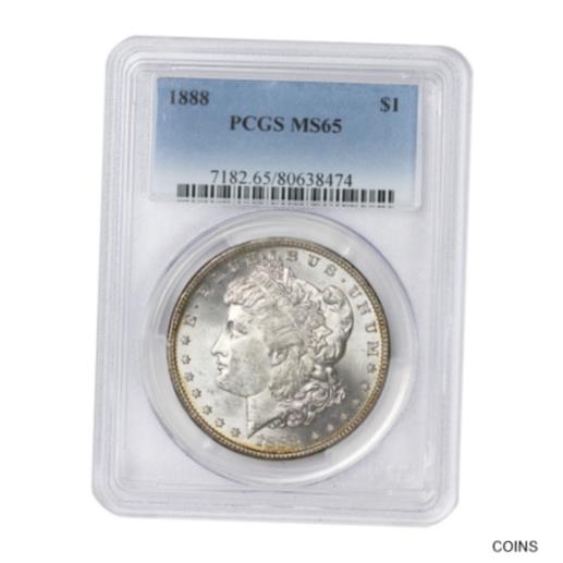 最大73％オフ！  アンティークコイン コイン 金貨 銀貨  [送料無料] 1888 $1 Silver Morgan Dollar PCGS MS65 gem graded Philadelphia coin