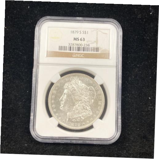  アンティークコイン コイン 金貨 銀貨  [送料無料] 1879 S$1 Morgan Silver Dollar MS 63 NGC