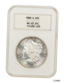 【極美品/品質保証書付】 アンティークコイン 銀貨 1888-S $1 NGC MS63 DMPL (OH) Old NGC Holder - Morgan Silver Dollar [送料無料] #sot-wr-012096-281
