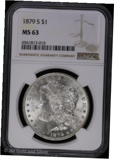  アンティークコイン コイン 金貨 銀貨  [送料無料] 1879 S Morgan Silver Dollar NGC MS 63 | Uncirculated UNC 人気No.1/本体