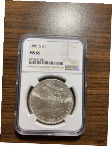  アンティークコイン コイン 金貨 銀貨  [送料無料] 1881-S Morgan Silver Dollar $1 NGC MS 65 RARE