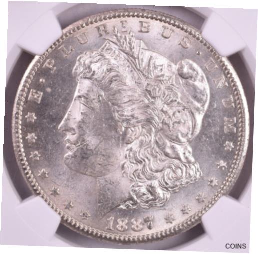  アンティークコイン コイン 金貨 銀貨  [送料無料] 1887-S Morgan Silver Dollar - NGC MS62