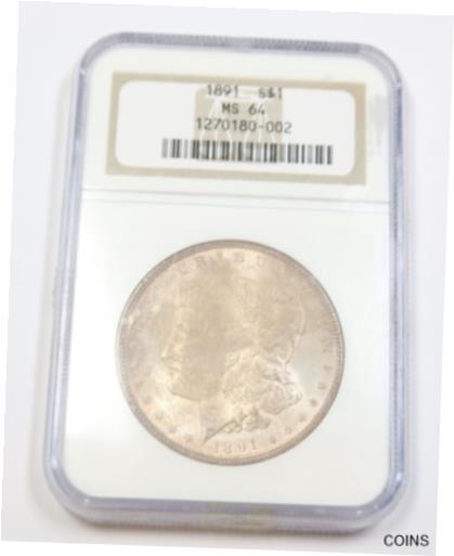 アンティークコイン コイン 金貨 銀貨 [送料無料] 1891-P NGC MS64 | Silver Morgan Dollar - $1 US Coin #35220Bのサムネイル
