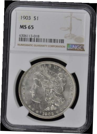 2021公式店舗  アンティークコイン コイン 金貨 銀貨  [送料無料] 1903 Morgan Dollar S$1 NGC MS65