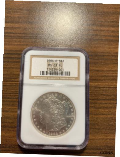 大人気  アンティークコイン コイン 金貨 銀貨  [送料無料] 1904-O Morgan Silver Dollar $1 NGC MS 63 Proof Like Prooflike (PL)