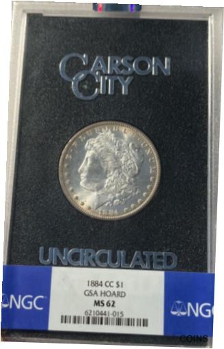  アンティークコイン コイン 金貨 銀貨  [送料無料] 1884-CC GSA NGC MS62 Morgan Silver Dollar 在庫一掃売り切りセール