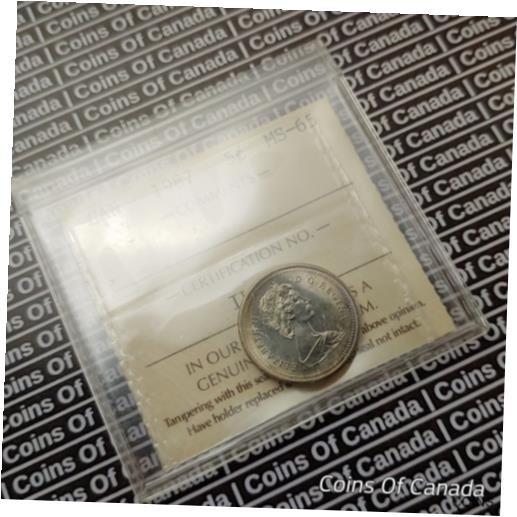 アンティークコイン コイン 金貨 銀貨 [送料無料] 1987 Canada 5 Cents Nickel Coin - ICCS MS 65 #coinsofcanada