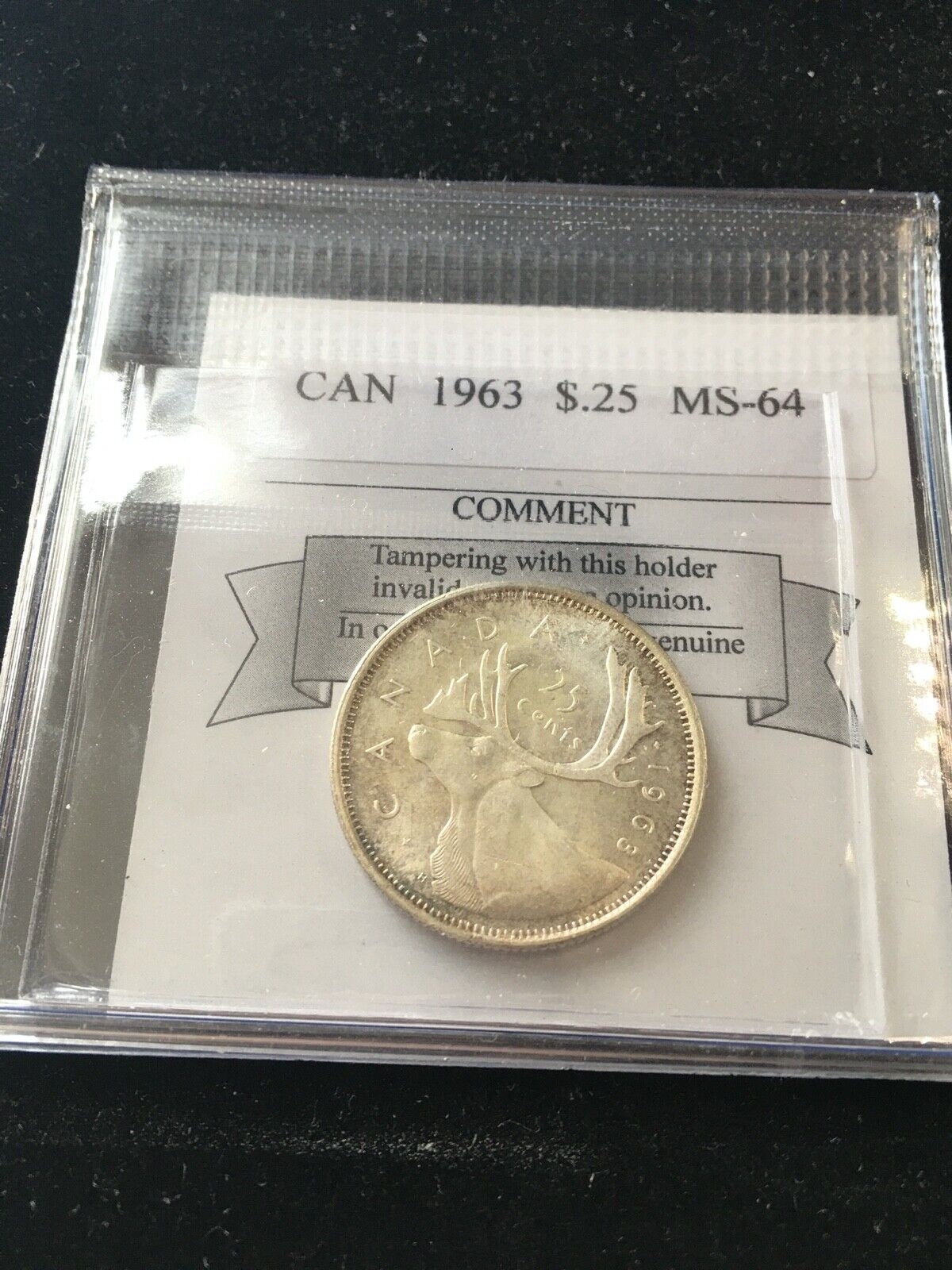  アンティークコイン コイン 金貨 銀貨  [送料無料] 1963 Coin Mart Graded Canadian, 25 Cent, **MS-64**