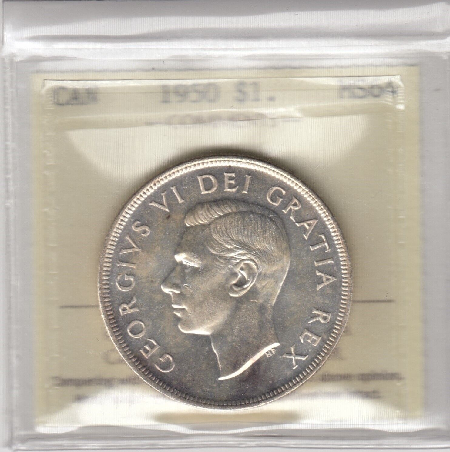  アンティークコイン コイン 金貨 銀貨  [送料無料] 1950 Canada One Silver Dollar - Arnprior - ICCS Graded MS-64