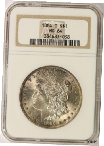 アンティークコイン コイン 金貨 銀貨 [送料無料] 1884-O Morgan Silver Dollar $1 NGC MS64のサムネイル