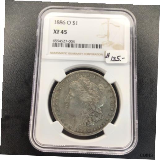 アンティークコイン コイン 金貨 銀貨 [送料無料] 1886-O NGC XF45 Morgan Silver Dollar ~ SEMI KEY DATE ~ XF 45 1886Oのサムネイル