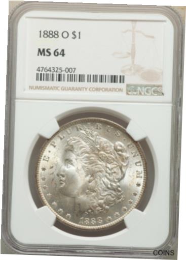  アンティークコイン コイン 金貨 銀貨  [送料無料] 1888-O MORGAN DOLLAR NGC MS64 まとめ買い特価