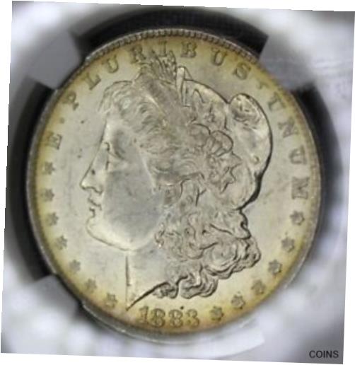 注目のブランド  アンティークコイン コイン 金貨 銀貨  [送料無料] 1883 O Morgan Silver Dollar MS63 NGC Graded Rim Toning + Color Toned Coin