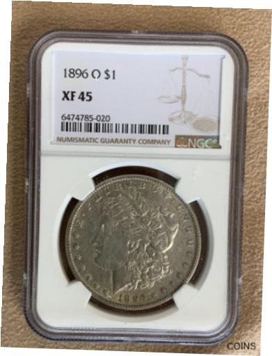 アンティークコイン コイン 金貨 銀貨 [送料無料] 1896 O NGC XF45 Morgan Silver Dollar $1のサムネイル