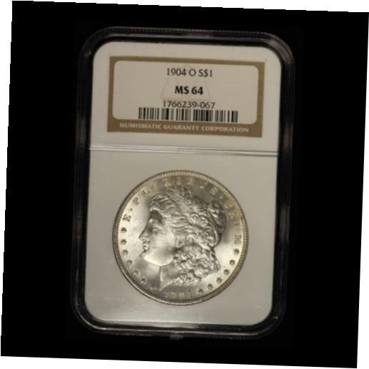  アンティークコイン コイン 金貨 銀貨  [送料無料] 1904-O $1 Morgan Silver Dollar NGC MS64 - Free Shipping USA