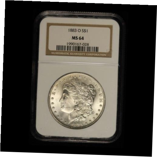  アンティークコイン コイン 金貨 銀貨  [送料無料] 1883-O $1 Morgan Silver Dollar NGC MS64 - Free Shipping USA