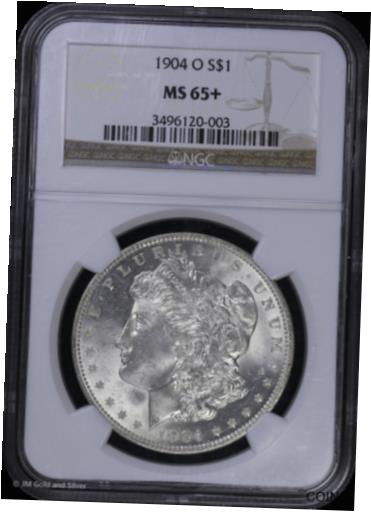  アンティークコイン コイン 金貨 銀貨  [送料無料] 1904 O Morgan Silver Dollar NGC MS 65+ | Uncirculated UNC BU 新作アイテム毎日更新