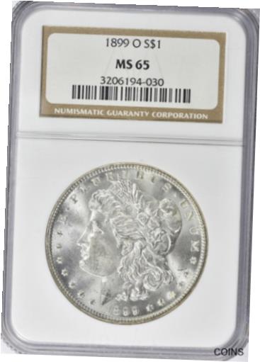  アンティークコイン コイン 金貨 銀貨  [送料無料] 1899-O Morgan Silver Dollar NGC MS-65 【人気ショップが最安値挑戦！】