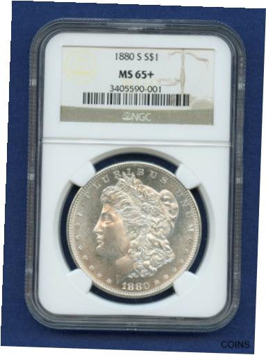 アンティークコイン コイン 金貨 銀貨 [送料無料] 1880 S NGC MS65+ Morgan Silver Dollar $1 1880-S MS-65+ Plus Super PQ Coin !